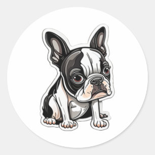 Boston Terrier sticker design