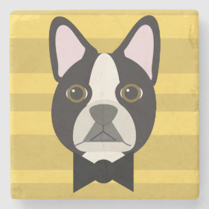 Boston Terrier Stone Coaster