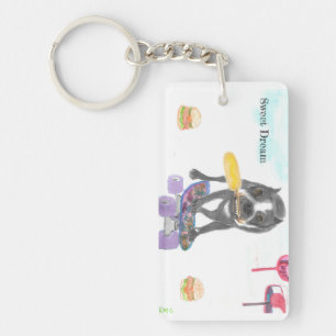 Boston Terrier Sweet Dream Key Ring