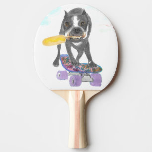 Boston Terrier Sweet Dream Ping Pong Paddle