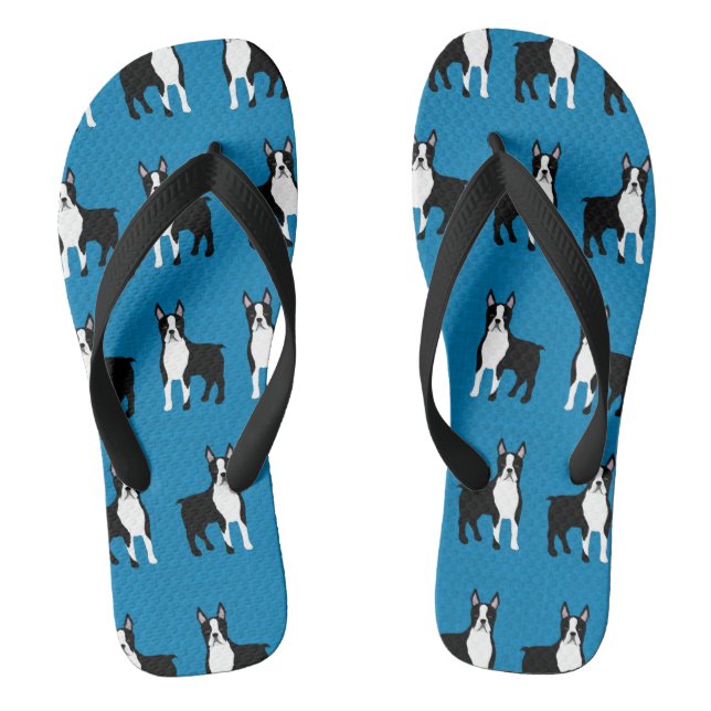Boston Terrier Thongs (Footbed)