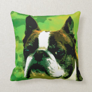 Boston Terrier throw pillow