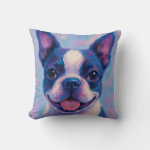 Boston Terrier Throw Pillow