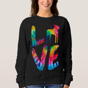 Boston Terrier Tie Dye Love Dog Mum Dad Sweatshirt