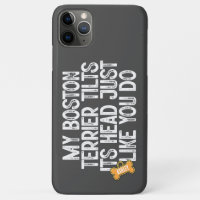 Boston Terrier Tilts Head Funny Quote Dog Dad