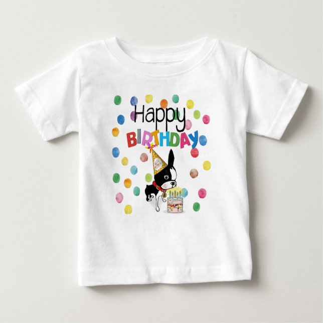 boston terrier toddler shirt (Front)