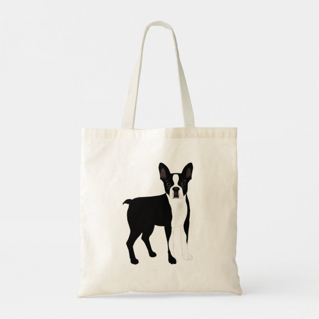 Boston Terrier Tote Bag (Back)