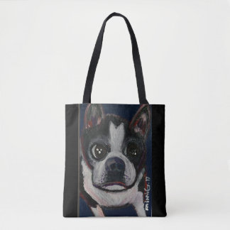 Boston Terrier Tote Bag (Customisable)