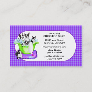 Boston Terrier Tub Full Business Cards