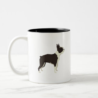 Boston Terrier Two-Tone Coffee Mug