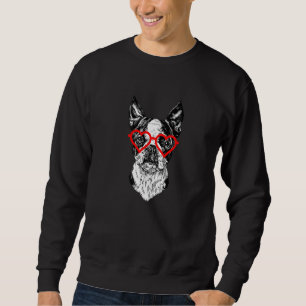 Boston Terrier Valentines Day Bostie Mum Dog Sweatshirt