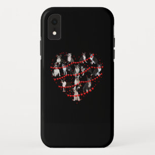 Boston Terrier Valentine's Day Red Heart iPhone XR Case