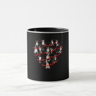 Boston Terrier Valentine's Day Red Heart Mug