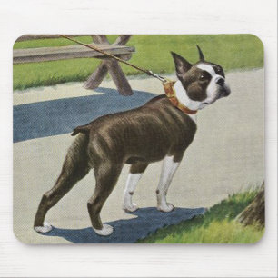 Boston Terrier Vintage Mousepad