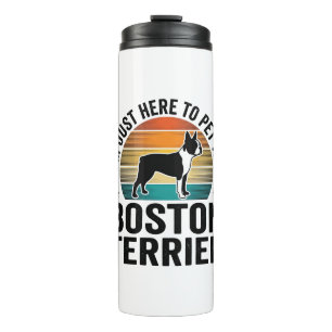 Boston Terrier Vintage Pet Lover Shirt Design_1 Thermal Tumbler