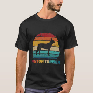 Boston Terrier Vintage Retro T-Shirt