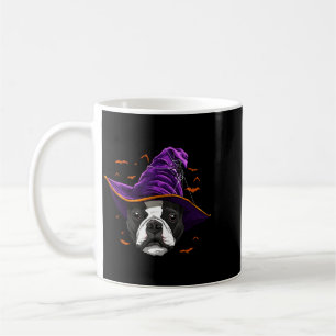 Boston Terrier Witch Funny Halloween Dog Lover Coffee Mug