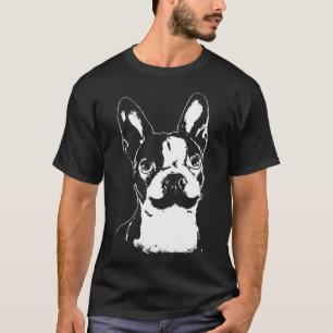 Boston Terrier With Moustache T-Shirt