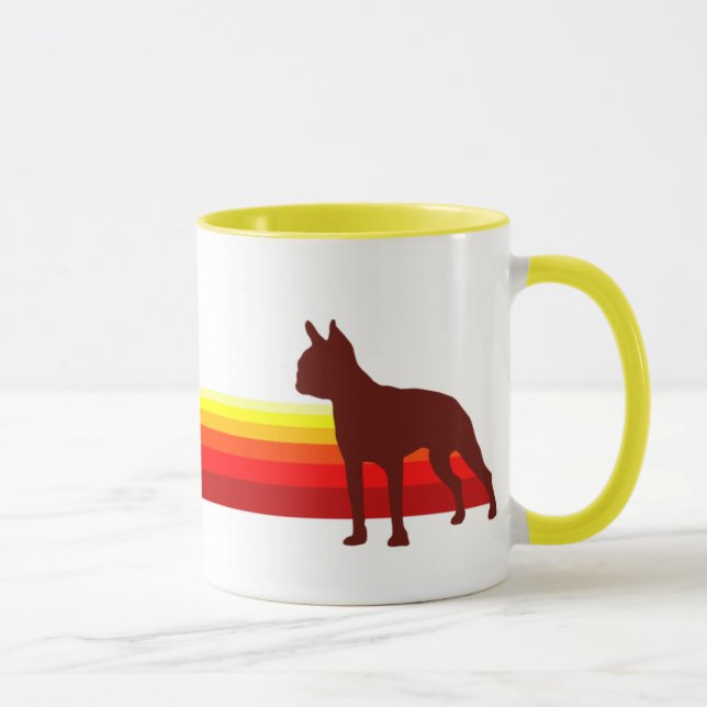Boston Terrier With Stripes Mug (Right)