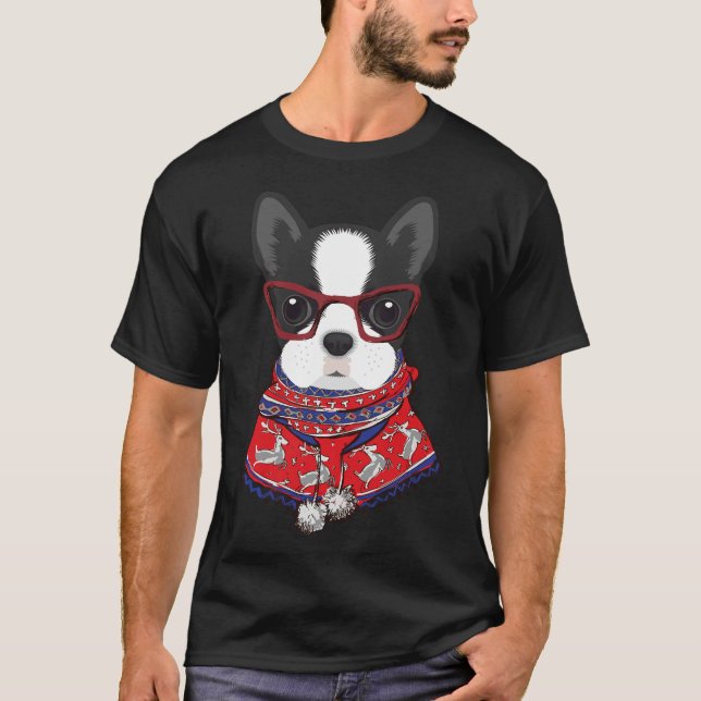 Boston Terrier Xmas Sweaters (Front)