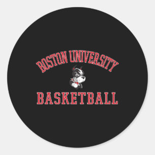 Boston Terriers Arch Over Sketll - Neutral Boston Classic Round Sticker