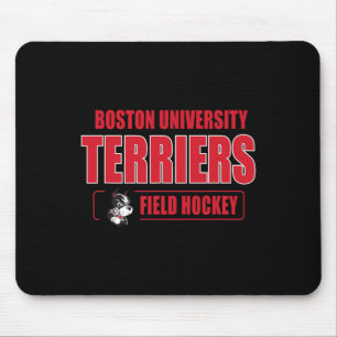 Boston Terriers Icon Script Field Hockey - Neutral Mouse Pad
