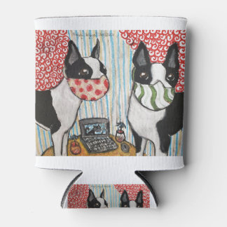 Boston Terriers in Quarantine Can Cooler
