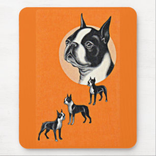 Boston terriers mouse pad