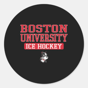 Boston Terriers Vintage Team Ice Hockey - Neutral Classic Round Sticker