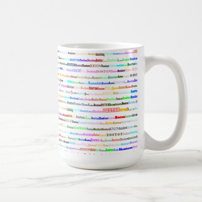 Boston Text Design II Mug II (Right)