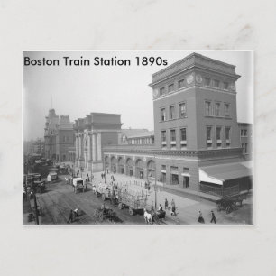 "Boston Train Station 1890s" Postcard