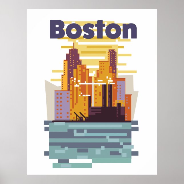 Boston Travel poster (Front)
