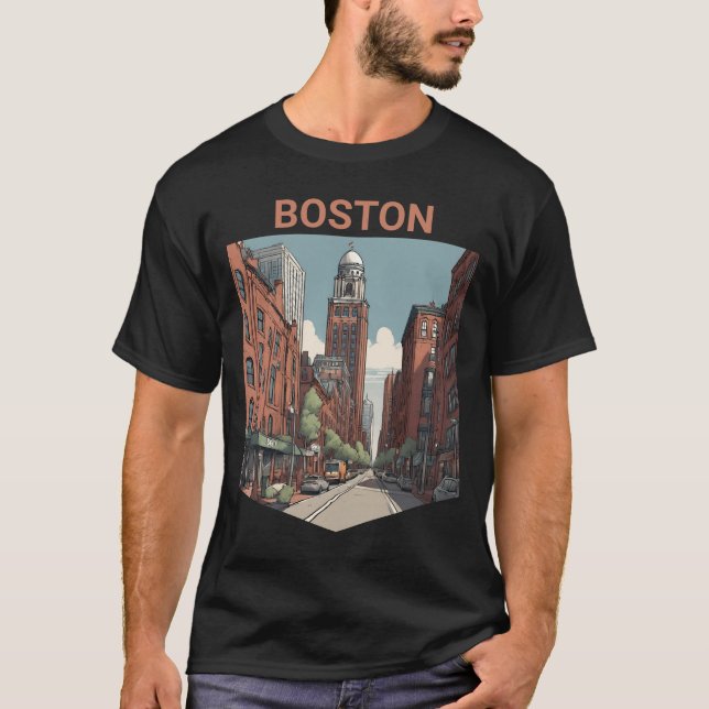 Boston Traveller A Delightful Gift Idea T-Shirt (Front)