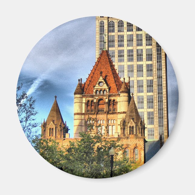 Boston Trinity Church Magnet (Front)
