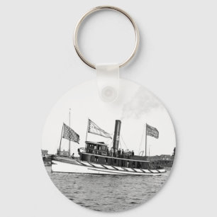 Boston Tugboat: late 1800s Key Ring