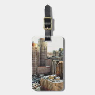 Boston view luggage tag