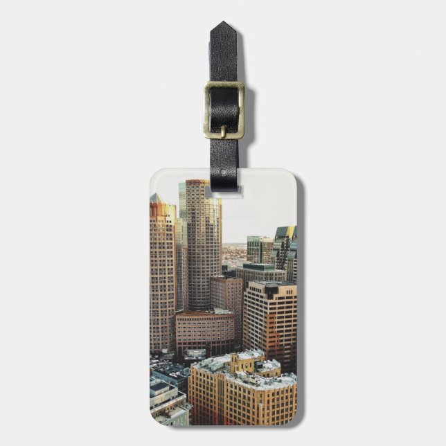 Boston view luggage tag (Front Vertical)