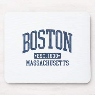Boston Vintage Sports Design Boston Machusetts Ma  Mouse Pad