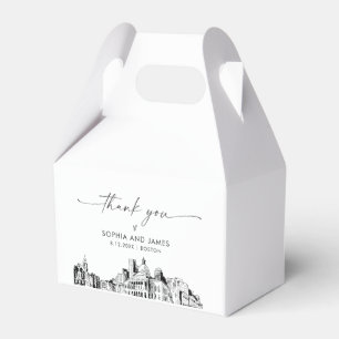 Boston Wedding Personalised Favour Box