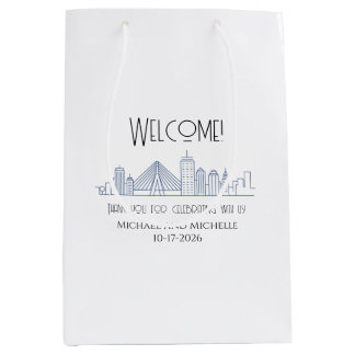 Boston Wedding personalised Welcome bag