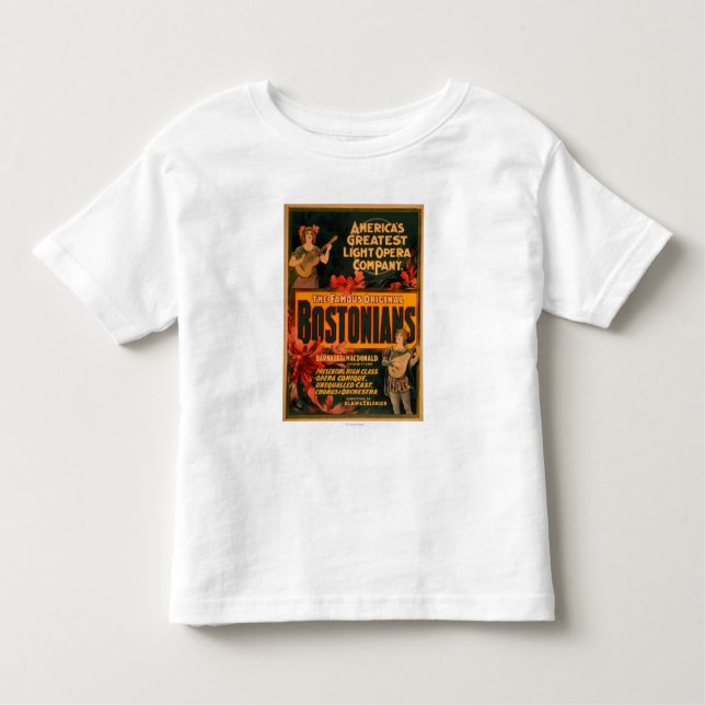 Bostonians America's Greatest Light Opera Toddler T-Shirt (Front)