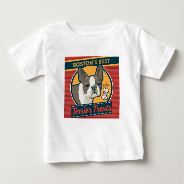 Boston's Best Terrier Treats Baby T-Shirt (Front)