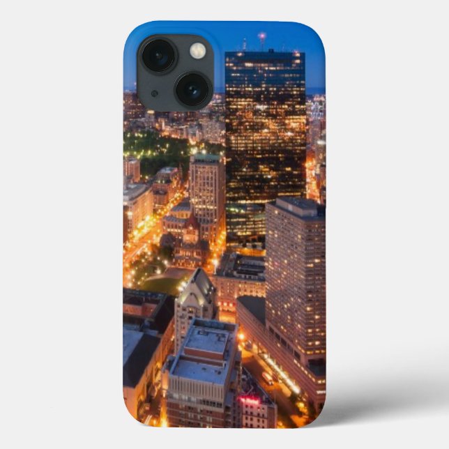 Boston's skyline at dusk Case-Mate iPhone case (Back)