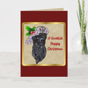 Boswell Badge & Tartan Personalised Xmas Card