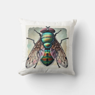 Bot Fly Detailed Dorsal View 280824IREF217 - Water Cushion