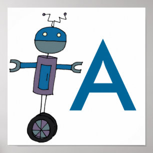 Bot on Wheels Poster