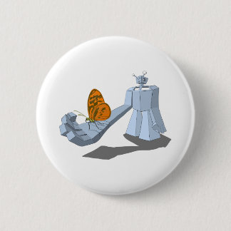 Bot-terfly 6 Cm Round Badge