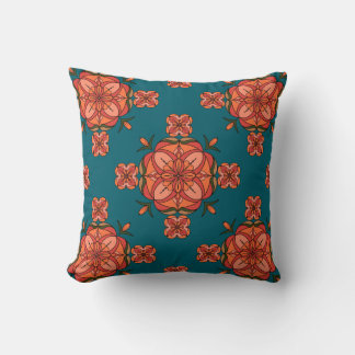 Botanic Bloom Throw Pillow