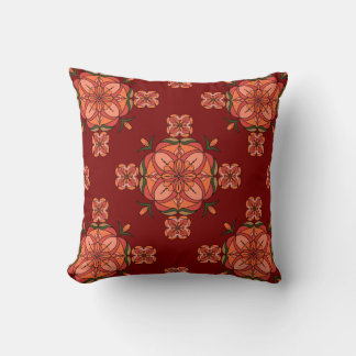Botanic Bloom Throw Pillow