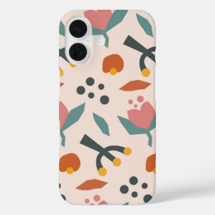 Botanic Bounce Playful Retro Floral iPhone 16 Case
